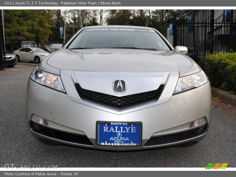 Paladium Silver Pearl / Ebony Black 2011 Acura TL 3.5 Technology