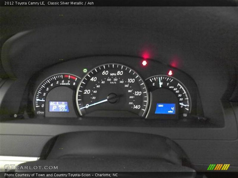 Classic Silver Metallic / Ash 2012 Toyota Camry LE