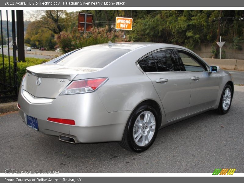 Paladium Silver Pearl / Ebony Black 2011 Acura TL 3.5 Technology
