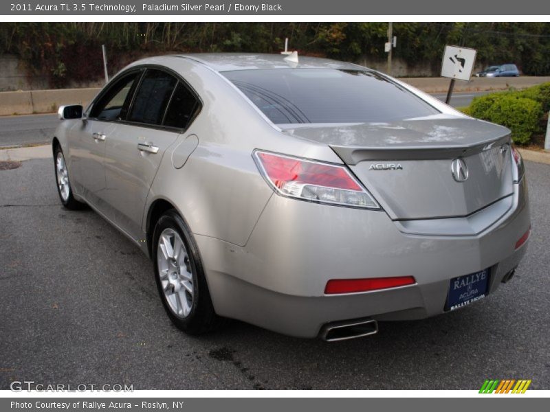 Paladium Silver Pearl / Ebony Black 2011 Acura TL 3.5 Technology