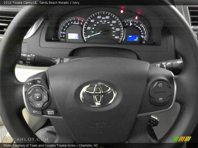 Sandy Beach Metallic / Ivory 2012 Toyota Camry LE