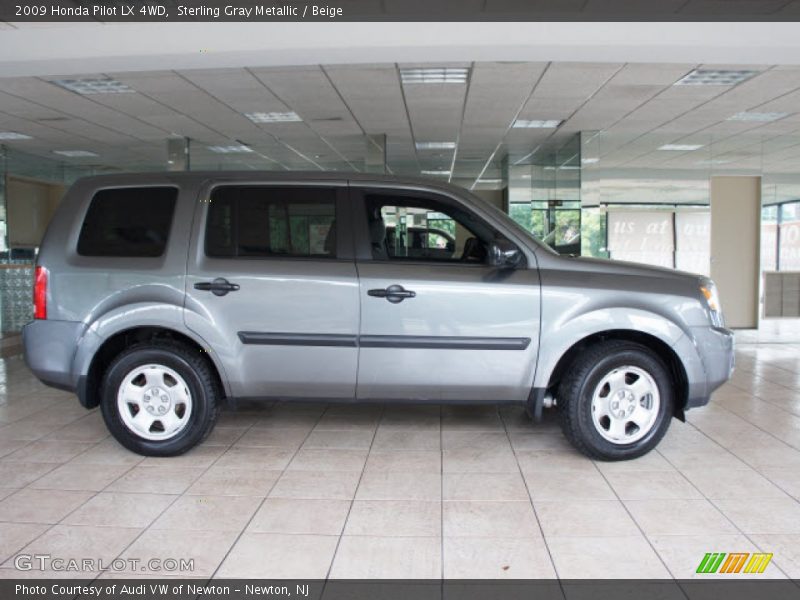 Sterling Gray Metallic / Beige 2009 Honda Pilot LX 4WD