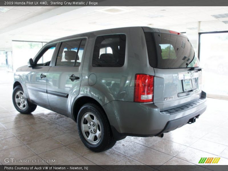 Sterling Gray Metallic / Beige 2009 Honda Pilot LX 4WD