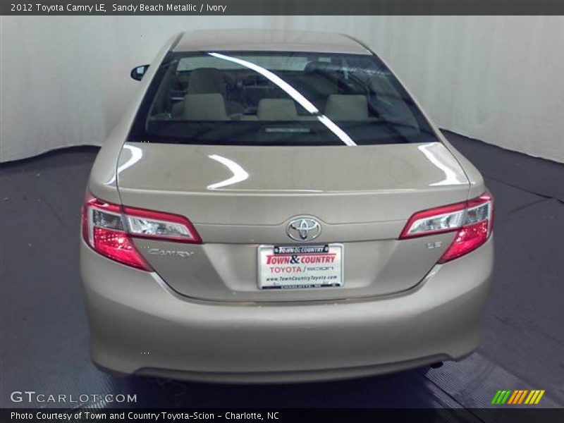Sandy Beach Metallic / Ivory 2012 Toyota Camry LE