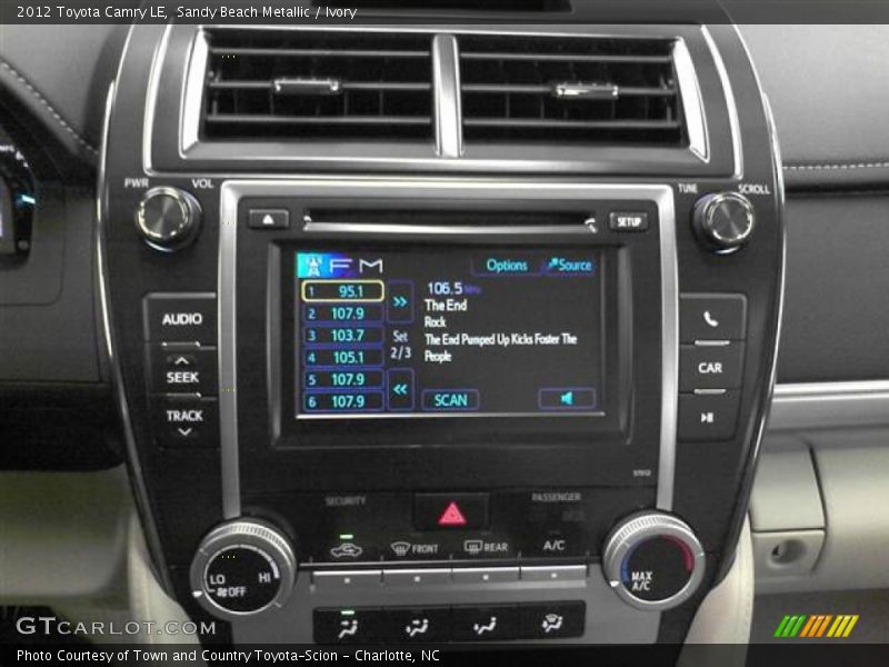 Sandy Beach Metallic / Ivory 2012 Toyota Camry LE