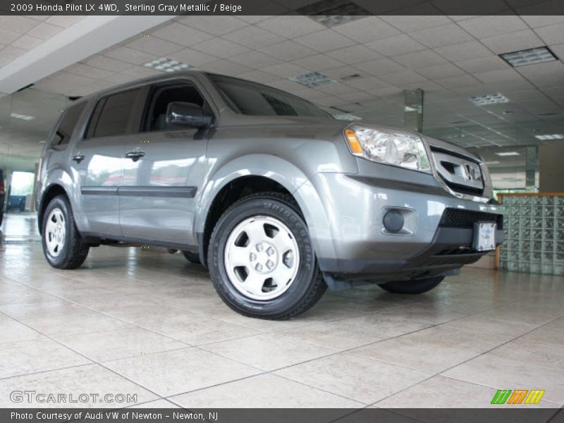 Sterling Gray Metallic / Beige 2009 Honda Pilot LX 4WD