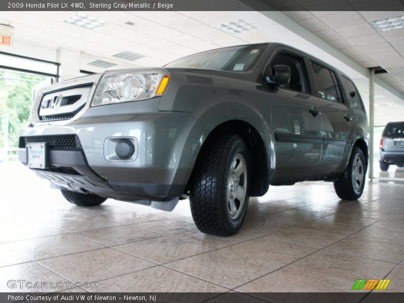 Sterling Gray Metallic / Beige 2009 Honda Pilot LX 4WD