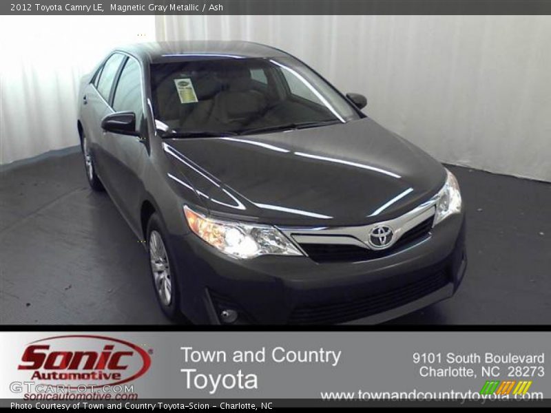 Magnetic Gray Metallic / Ash 2012 Toyota Camry LE