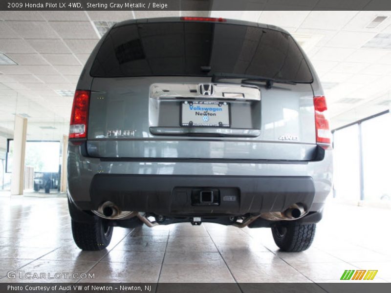 Sterling Gray Metallic / Beige 2009 Honda Pilot LX 4WD