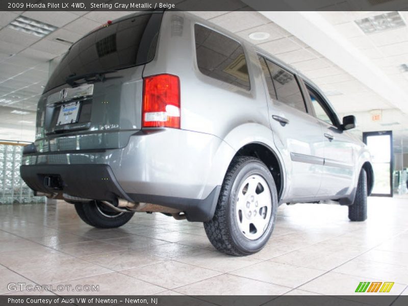 Sterling Gray Metallic / Beige 2009 Honda Pilot LX 4WD