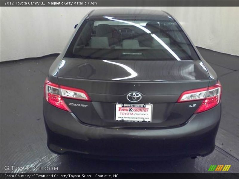 Magnetic Gray Metallic / Ash 2012 Toyota Camry LE