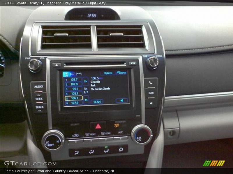 Magnetic Gray Metallic / Light Gray 2012 Toyota Camry LE
