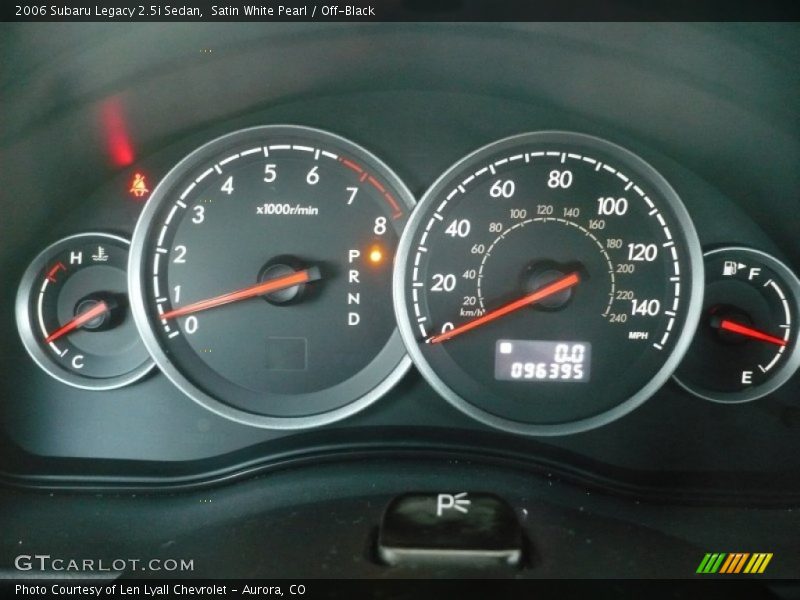 Satin White Pearl / Off-Black 2006 Subaru Legacy 2.5i Sedan