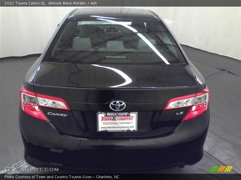 Attitude Black Metallic / Ash 2012 Toyota Camry LE