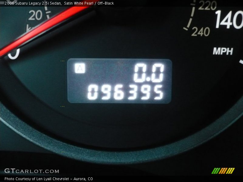Satin White Pearl / Off-Black 2006 Subaru Legacy 2.5i Sedan