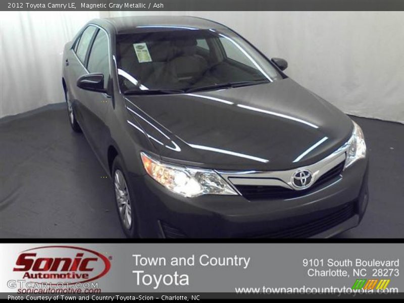 Magnetic Gray Metallic / Ash 2012 Toyota Camry LE