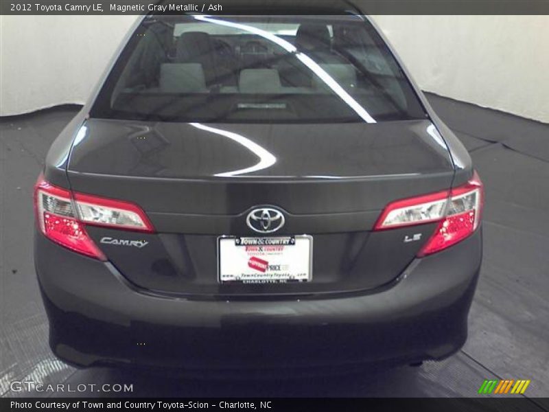 Magnetic Gray Metallic / Ash 2012 Toyota Camry LE