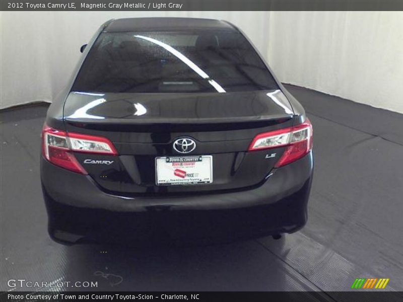 Magnetic Gray Metallic / Light Gray 2012 Toyota Camry LE
