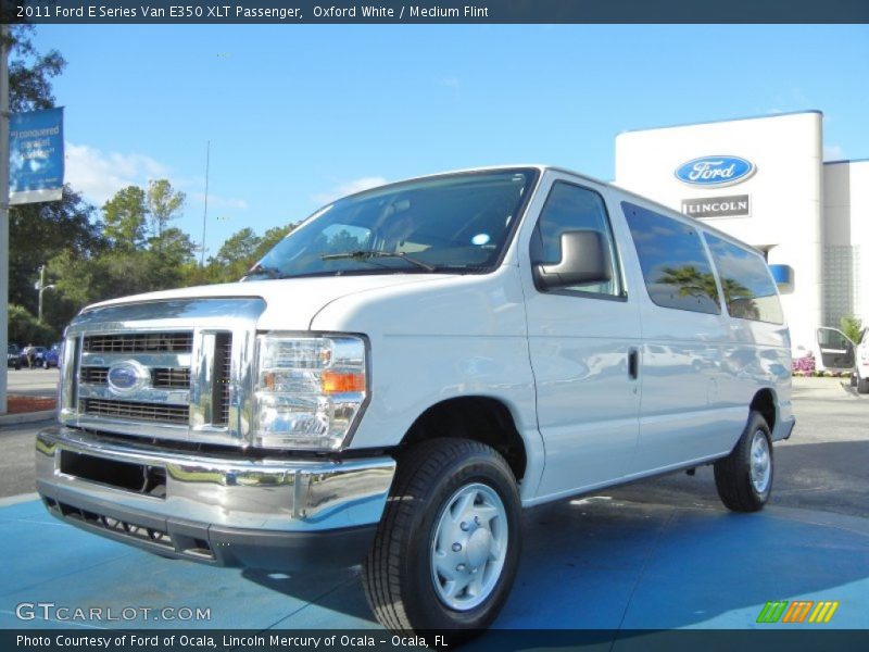 Oxford White / Medium Flint 2011 Ford E Series Van E350 XLT Passenger