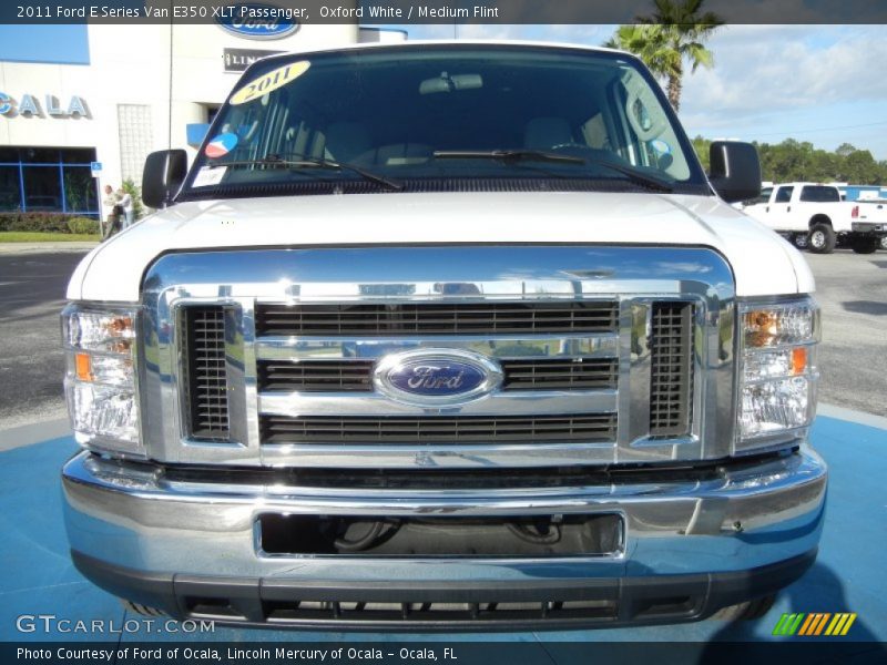 Oxford White / Medium Flint 2011 Ford E Series Van E350 XLT Passenger