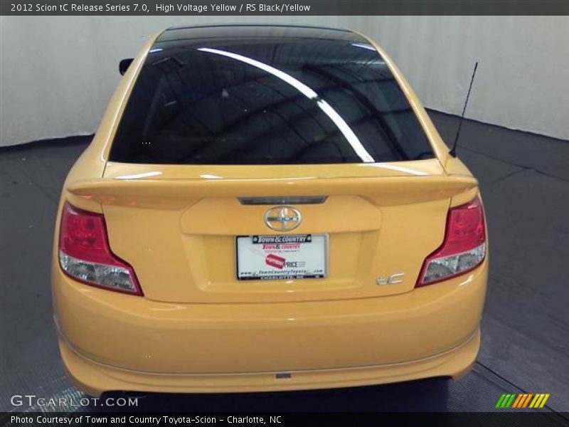High Voltage Yellow / RS Black/Yellow 2012 Scion tC Release Series 7.0