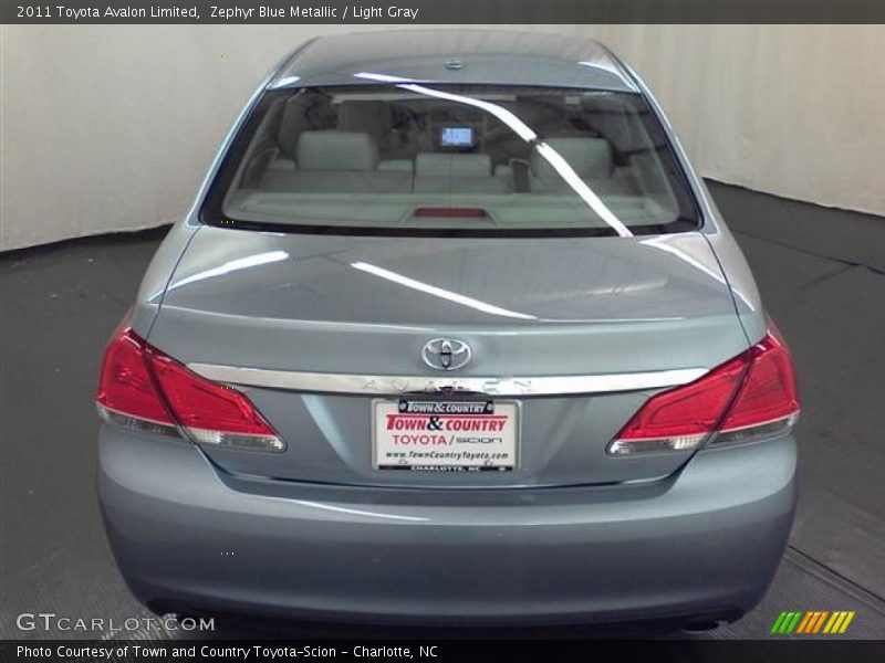 Zephyr Blue Metallic / Light Gray 2011 Toyota Avalon Limited