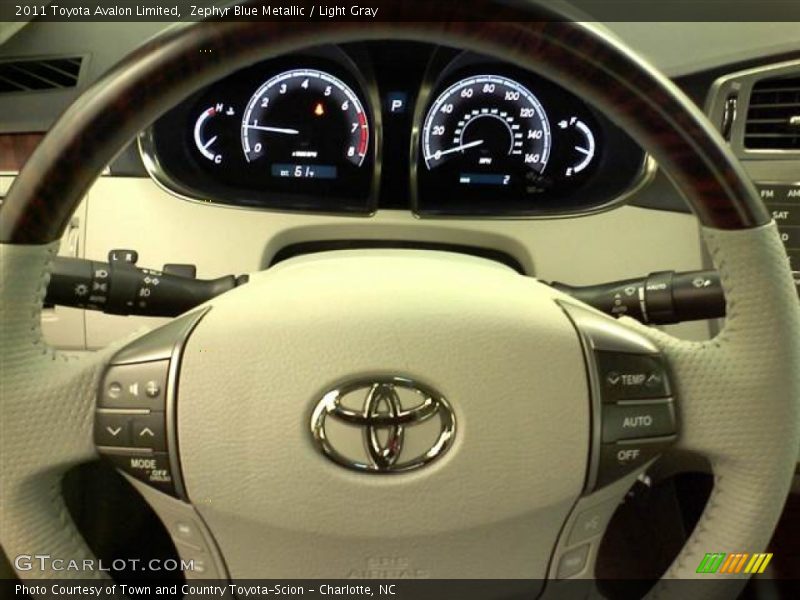 Zephyr Blue Metallic / Light Gray 2011 Toyota Avalon Limited