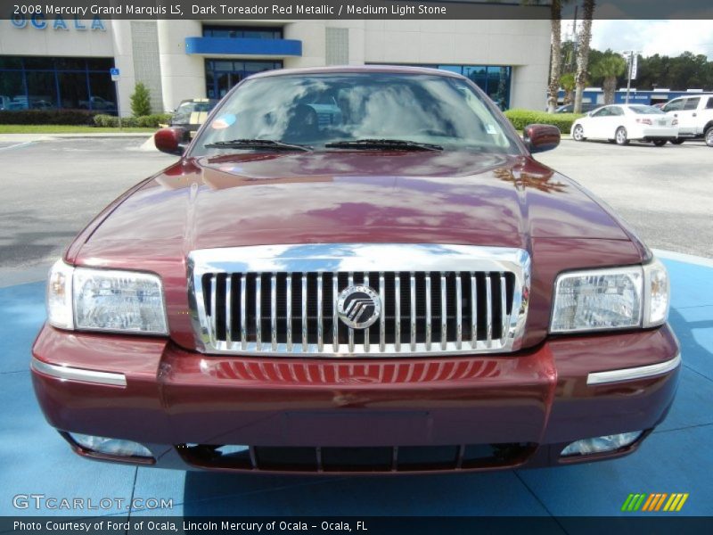 Dark Toreador Red Metallic / Medium Light Stone 2008 Mercury Grand Marquis LS