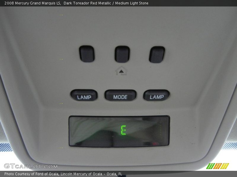 Controls of 2008 Grand Marquis LS