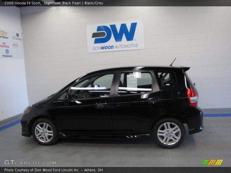 Nighthawk Black Pearl / Black/Grey 2008 Honda Fit Sport