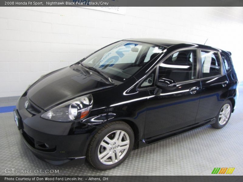 Nighthawk Black Pearl / Black/Grey 2008 Honda Fit Sport