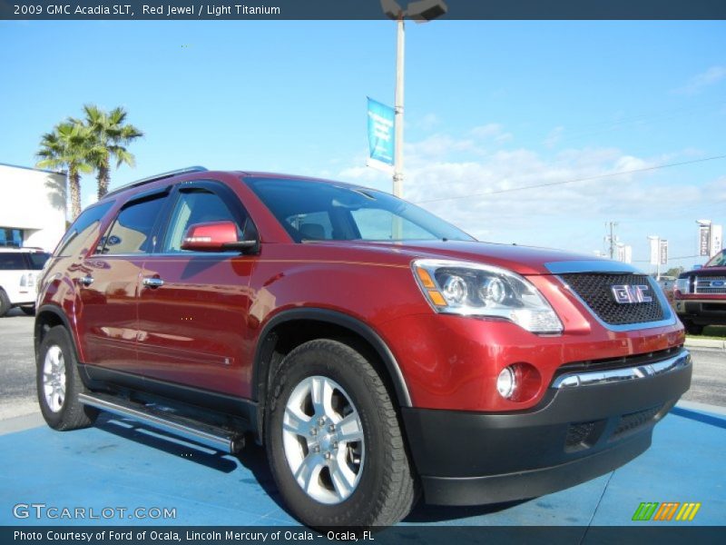 Red Jewel / Light Titanium 2009 GMC Acadia SLT