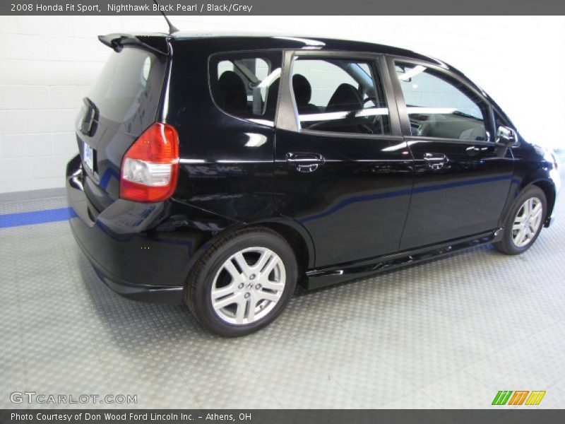 Nighthawk Black Pearl / Black/Grey 2008 Honda Fit Sport