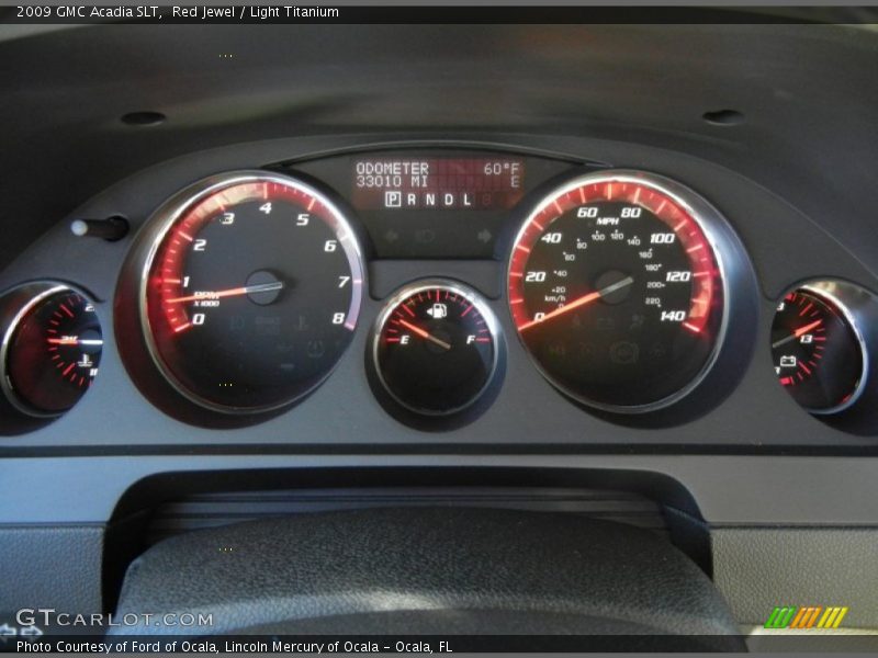 Red Jewel / Light Titanium 2009 GMC Acadia SLT