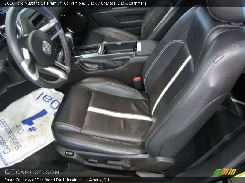  2010 Mustang GT Premium Convertible Charcoal Black/Cashmere Interior