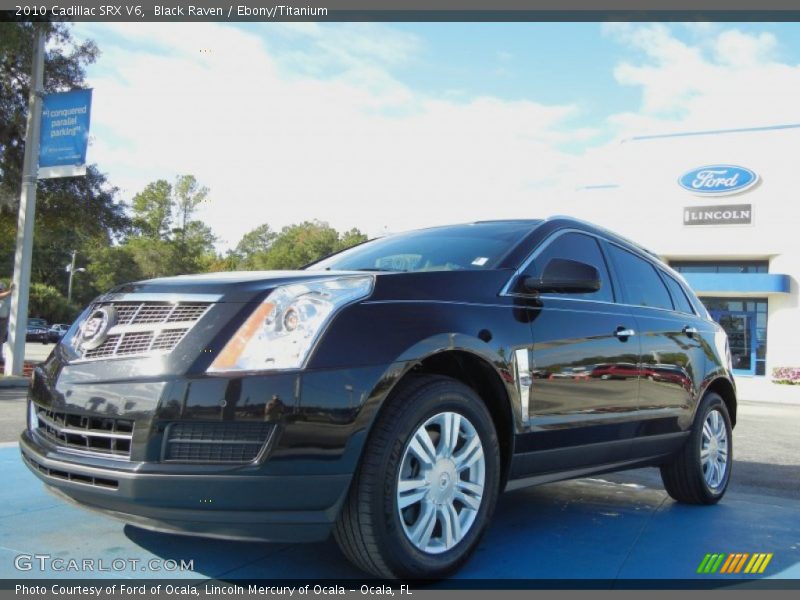 Black Raven / Ebony/Titanium 2010 Cadillac SRX V6