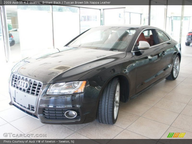 Brilliant Black / Tuscan Brown Silk Nappa Leather 2009 Audi S5 4.2 quattro