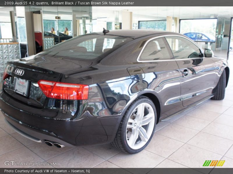 Brilliant Black / Tuscan Brown Silk Nappa Leather 2009 Audi S5 4.2 quattro