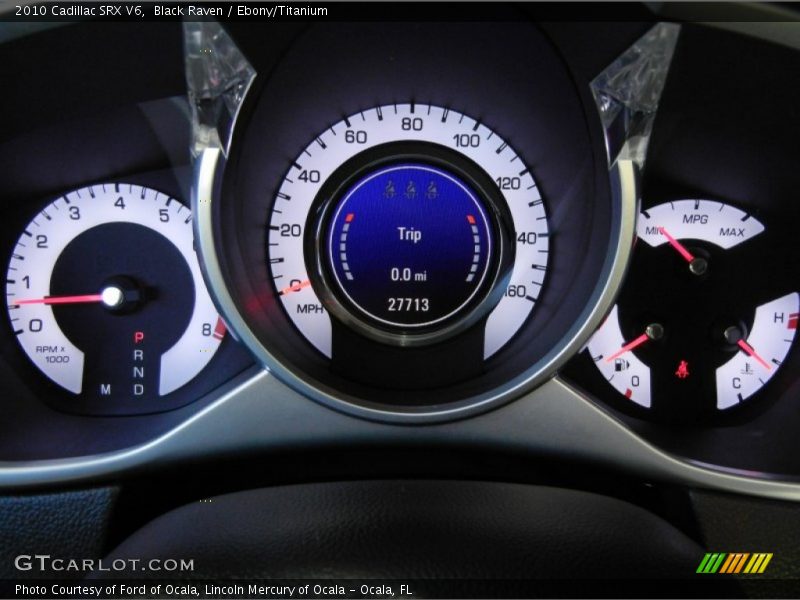 Black Raven / Ebony/Titanium 2010 Cadillac SRX V6