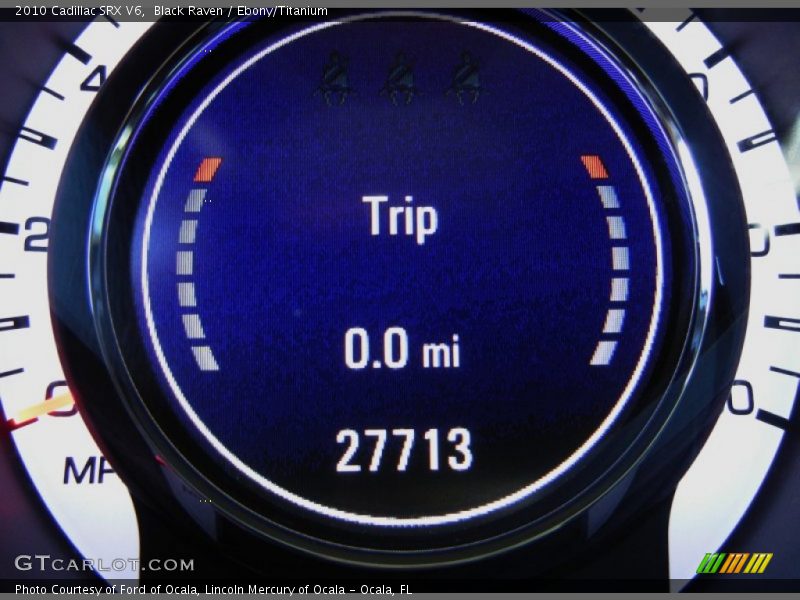 Black Raven / Ebony/Titanium 2010 Cadillac SRX V6