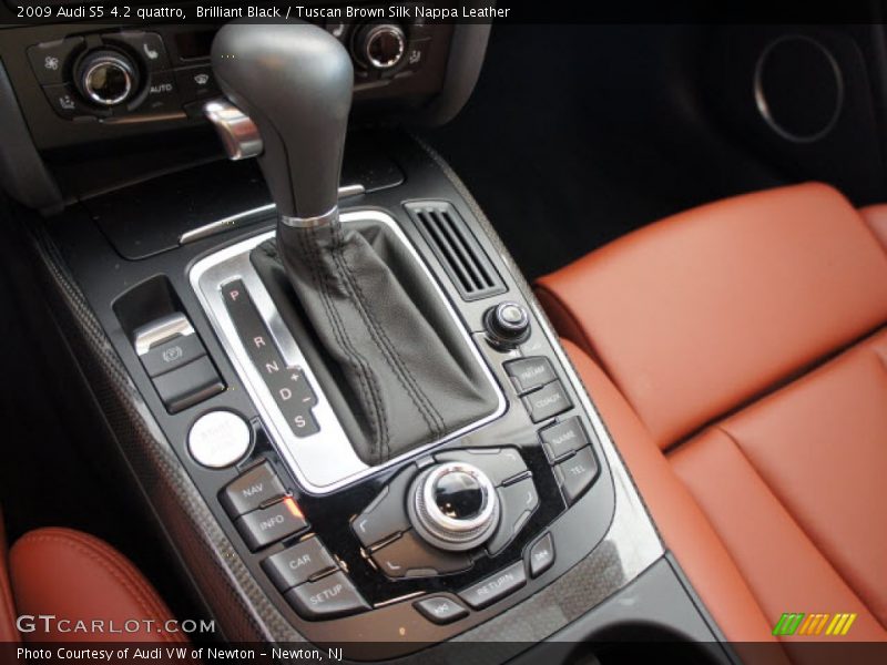 Brilliant Black / Tuscan Brown Silk Nappa Leather 2009 Audi S5 4.2 quattro