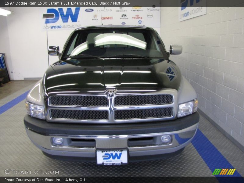 Black / Mist Gray 1997 Dodge Ram 1500 Laramie SLT Extended Cab