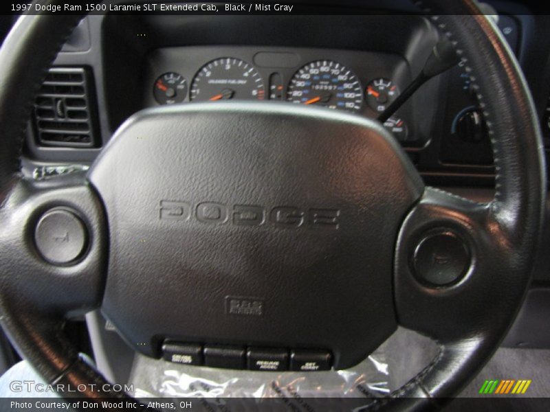 Black / Mist Gray 1997 Dodge Ram 1500 Laramie SLT Extended Cab