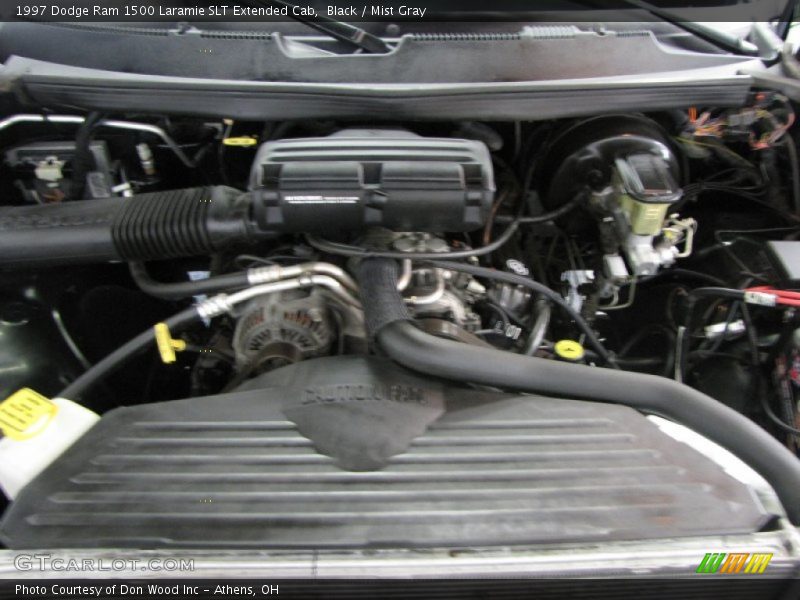 Black / Mist Gray 1997 Dodge Ram 1500 Laramie SLT Extended Cab