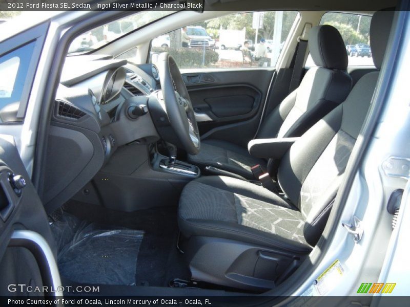  2012 Fiesta SEL Sedan Charcoal Black Interior