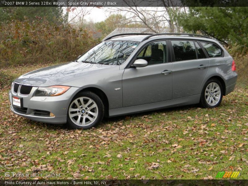 Space Gray Metallic / Black 2007 BMW 3 Series 328xi Wagon