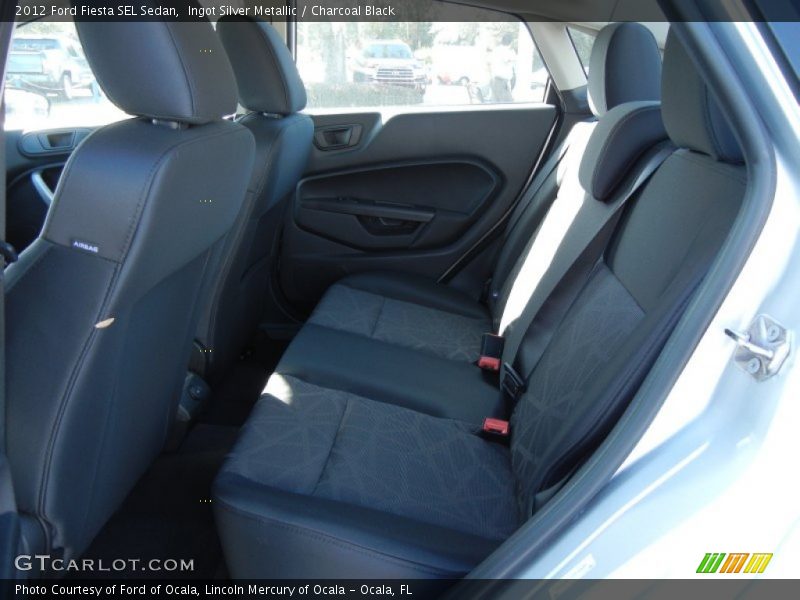  2012 Fiesta SEL Sedan Charcoal Black Interior