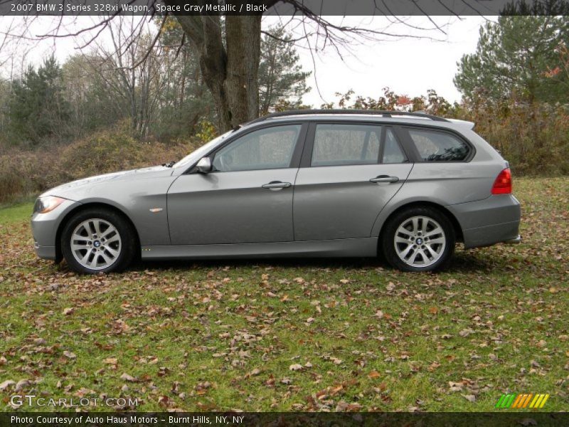 Space Gray Metallic / Black 2007 BMW 3 Series 328xi Wagon