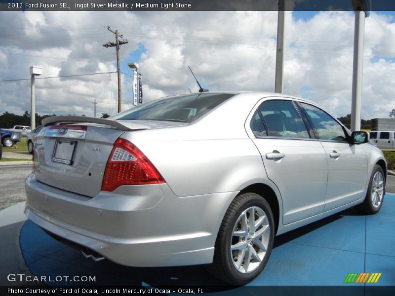 Ingot Silver Metallic / Medium Light Stone 2012 Ford Fusion SEL