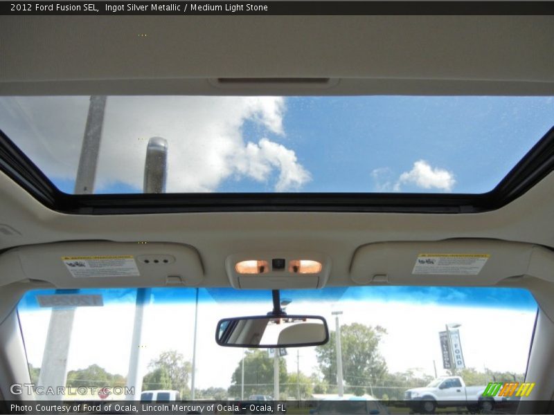 Ingot Silver Metallic / Medium Light Stone 2012 Ford Fusion SEL